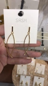 Ear Stud Women's 2021 new trendy earring clip, pure silver, Korean style, Internet celebrity, simple and cold style, high-end earrings 2 Specification image
